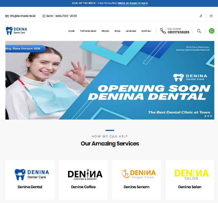 basic klinik website showcase